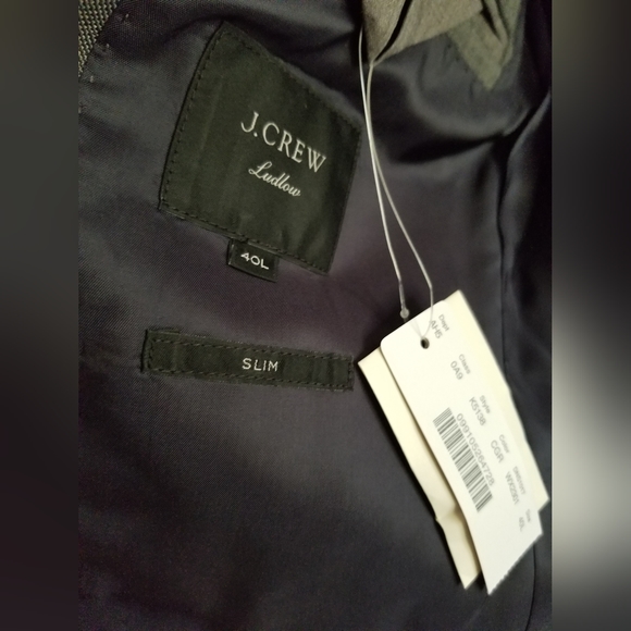 Ludlow essential slim fit suit jacket in stretch four season wool NWT 40L - Picture 9 of 9